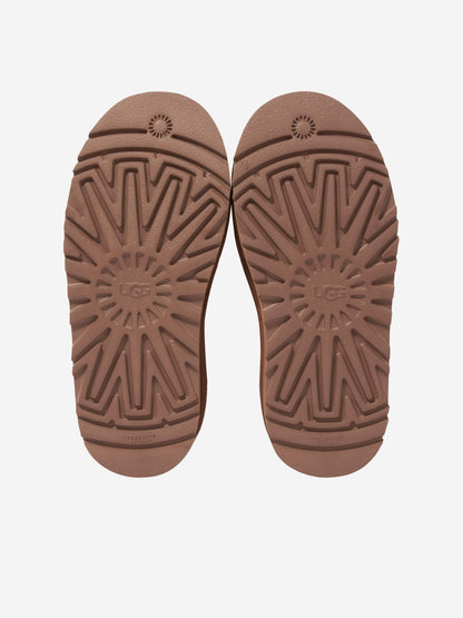 UGG Girls Classic Mini Platform Boots in Chestnut