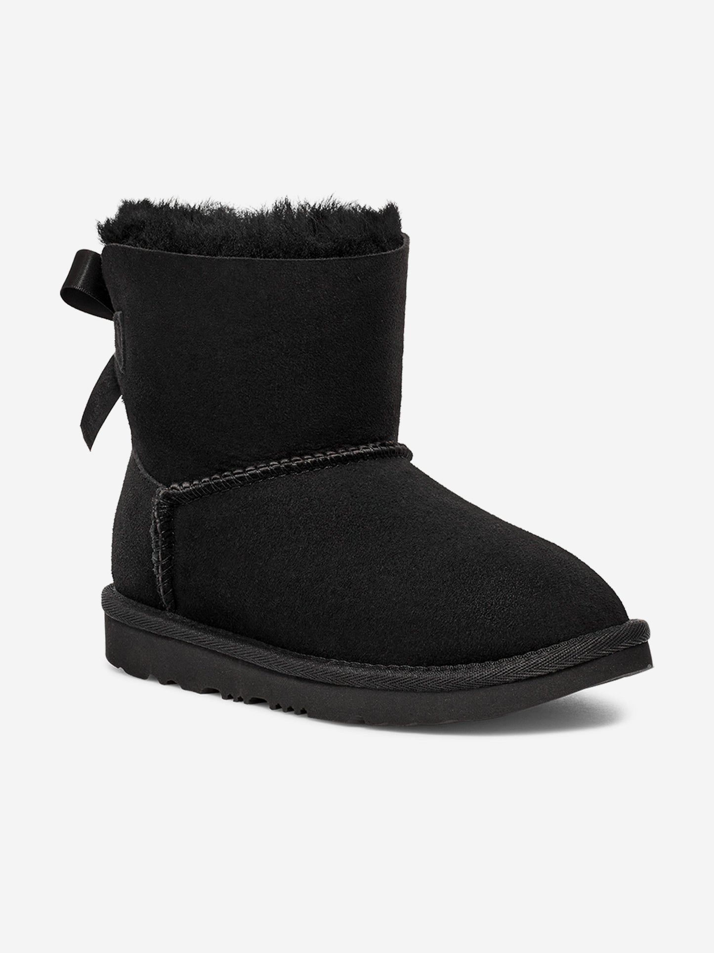 UGG Girls Mini Bailey Bow II Boots in Black