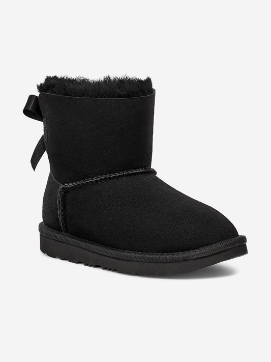 UGG Girls Mini Bailey Bow II Boots in Black