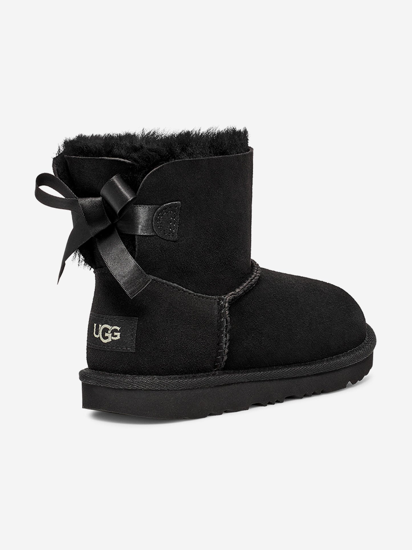 UGG Girls Mini Bailey Bow II Boots in Black