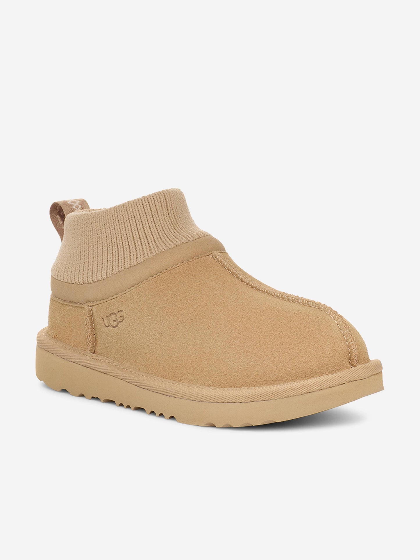 UGG Kids Classic Ultra Stretch Cuff Boots in Sand