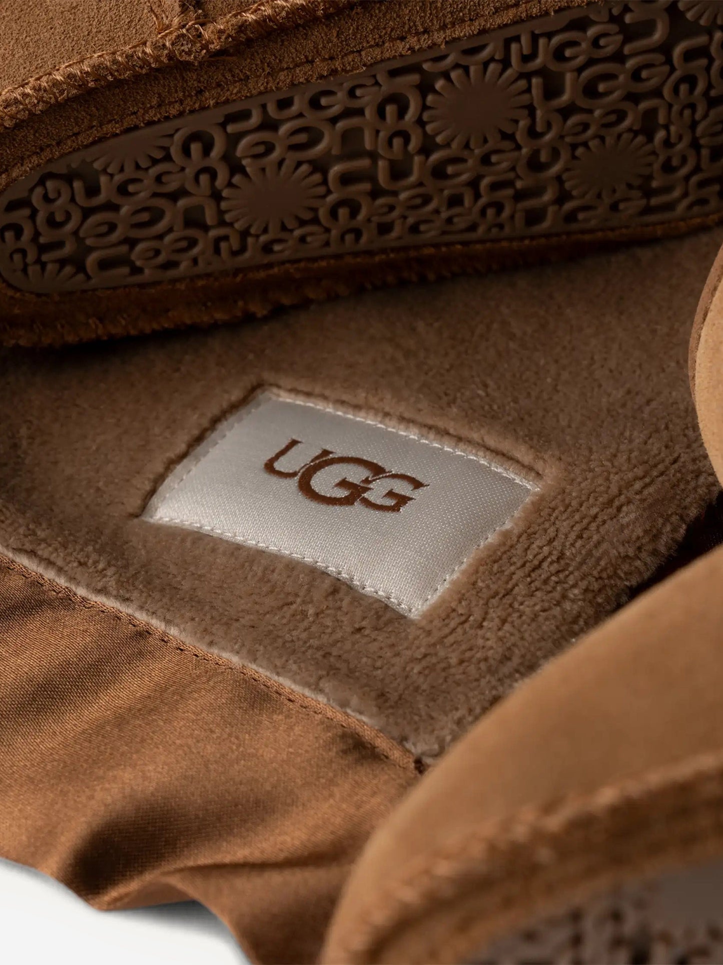 UGG Baby Classic Boots and Lovey Set in Chestnut