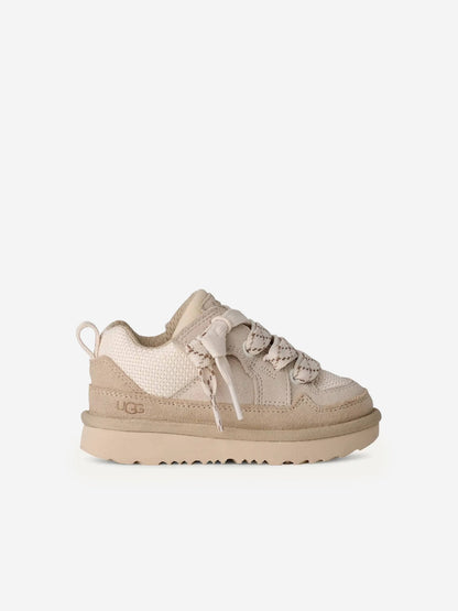 UGG Kids Lo Lowmel Trainers in Ivory