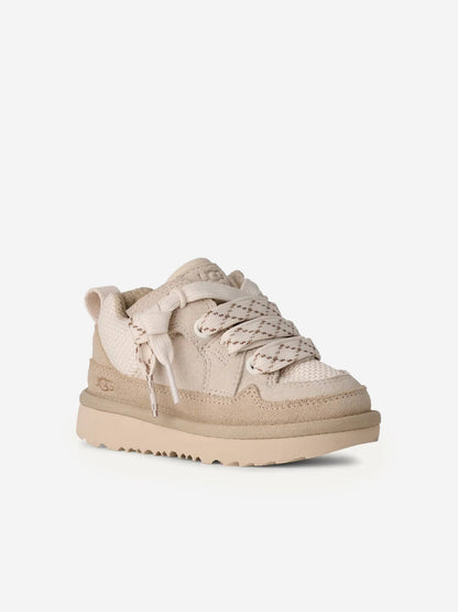UGG Kids Lo Lowmel Trainers in Ivory