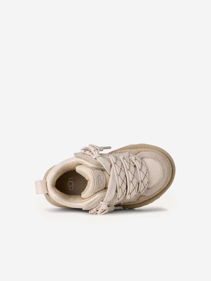 UGG Kids Lo Lowmel Trainers in Ivory