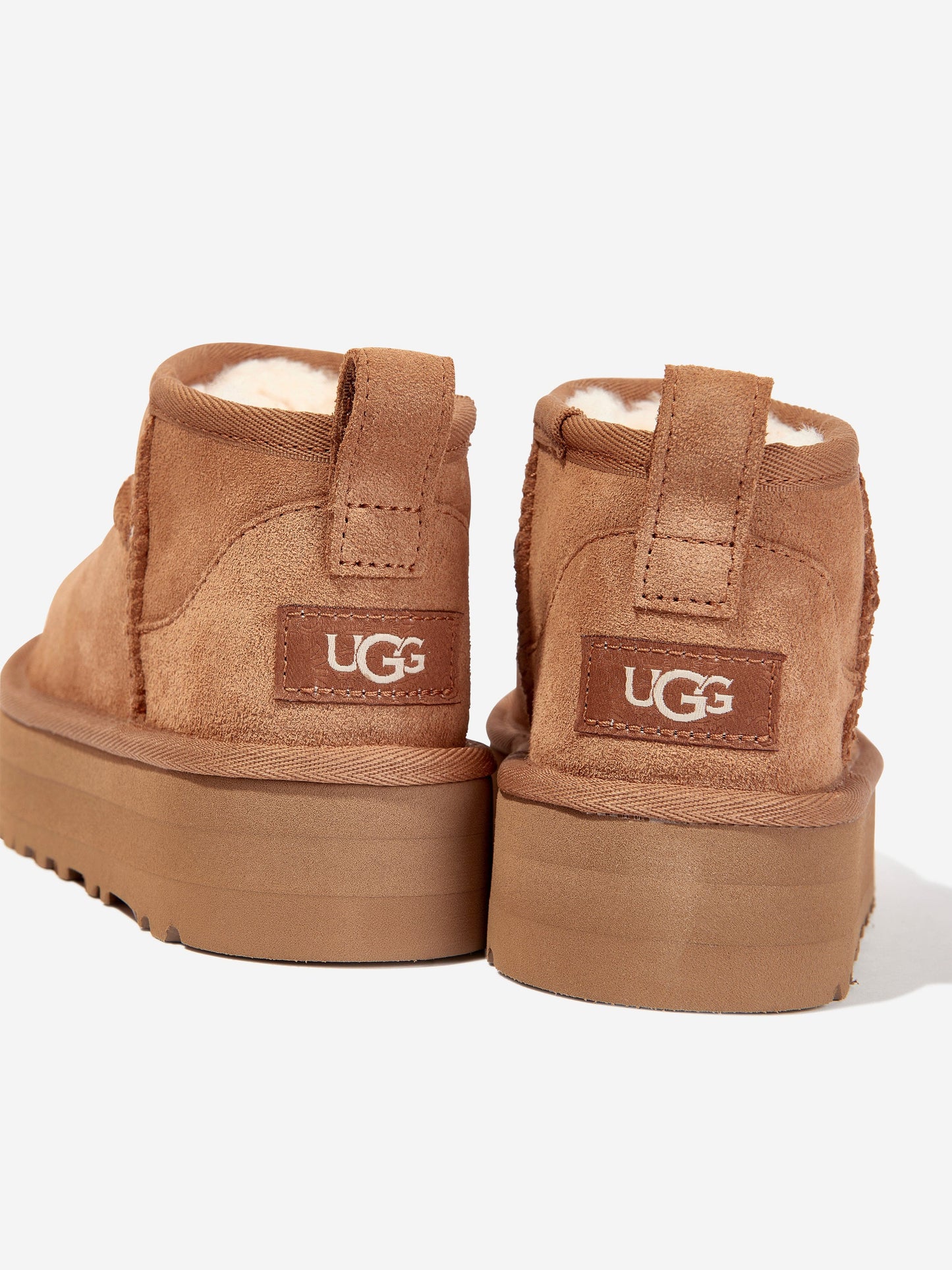 UGG Girls Classic Ultra Mini Platform Boots in Chestnut