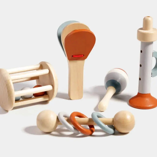 GrooveNest - Ensemble de 5 instruments en bois