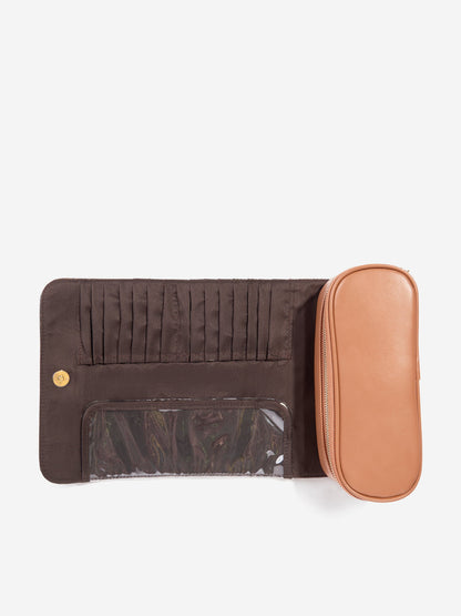 Valentino Regina Re Soft Cosmetic Case in Brown (22cm)