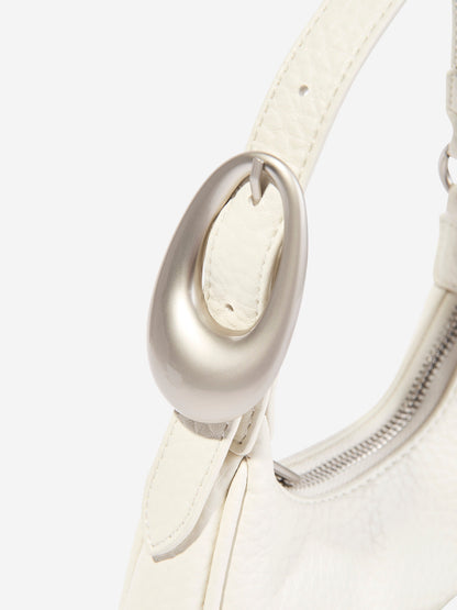 Valentino Willowy Re Shoulder Bag in Ivory (16.5cm)