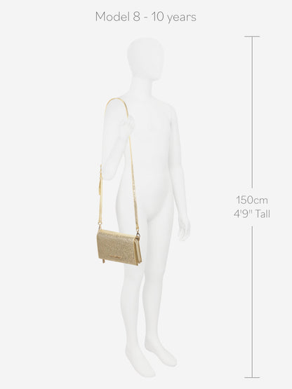 Valentino Ember Flap Bag in Gold (20cm)