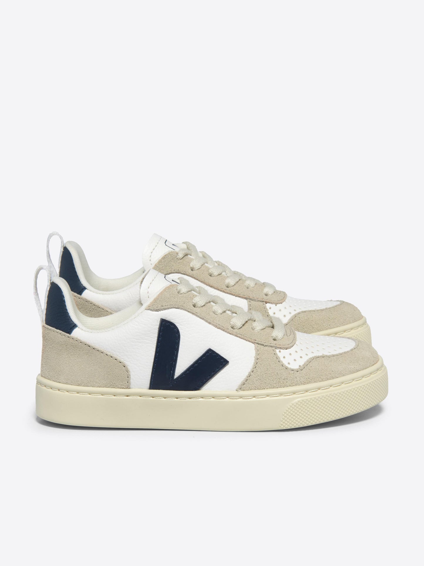 Veja Boys Laces Leather V-10 Trainers in White