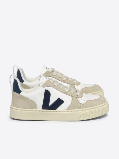 Veja Boys Laces Leather V-10 Trainers in White