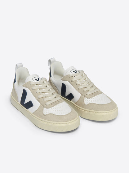Veja Boys Laces Leather V-10 Trainers in White
