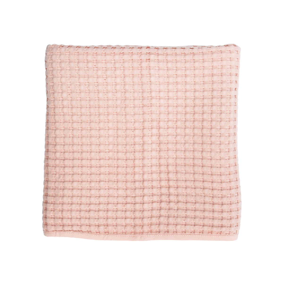 Lulujo -  Waffle Blanket - Pink Ballet Slipper