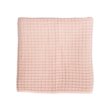 Lulujo -  Waffle Blanket - Pink Ballet Slipper