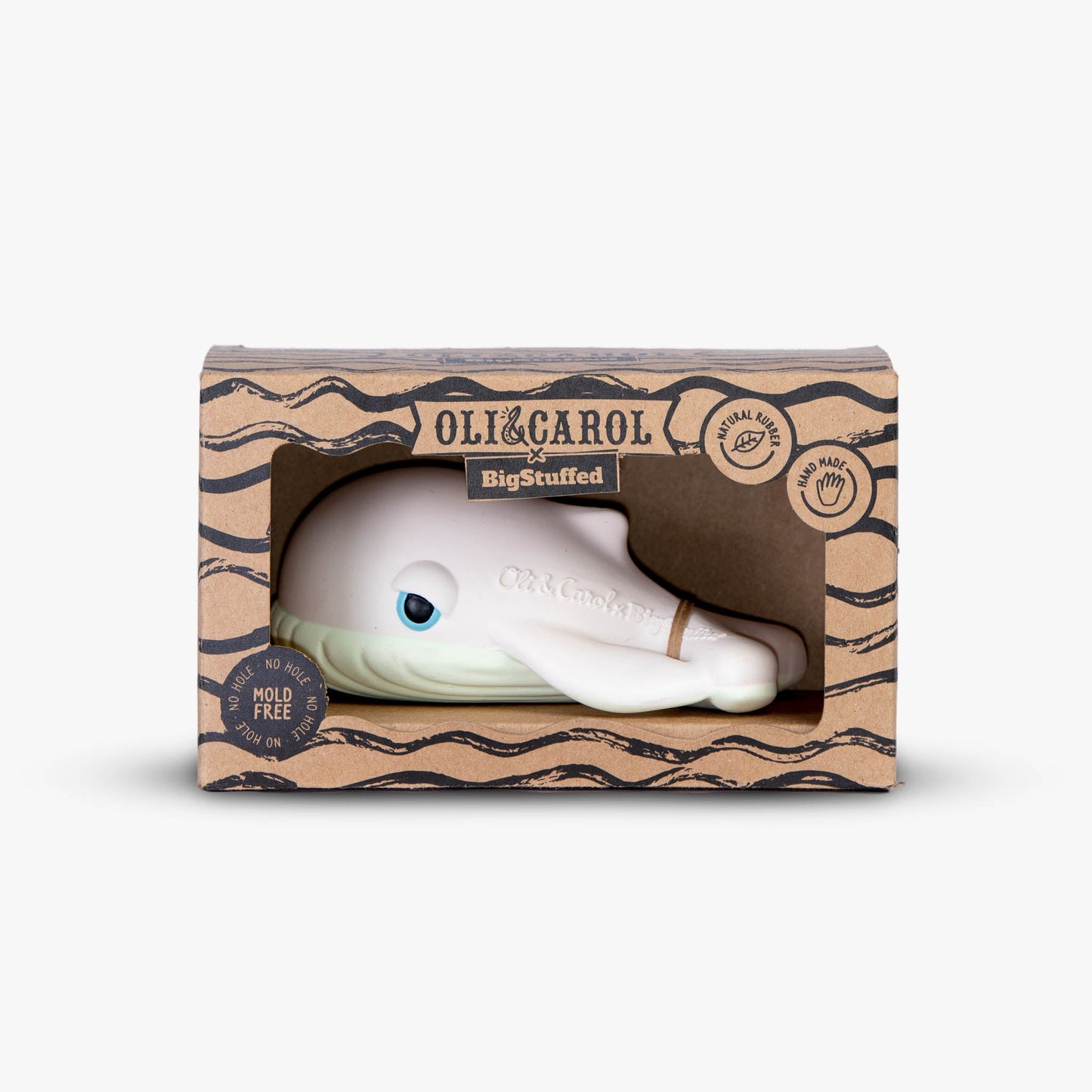 Oli & Carol x BIGSTUFFED Walter the Whale Bath Toy