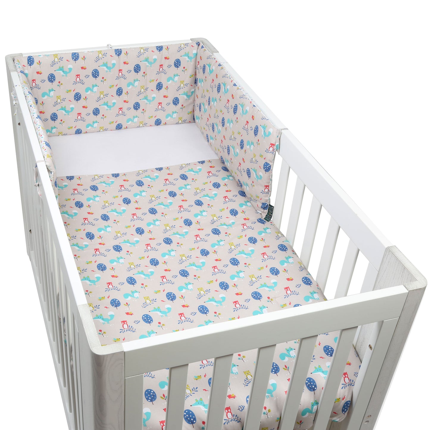 Woody Organic Cotton Toddler 3 Piece All-in-One 4.0 Tog Quilt Bedding Set with Bumper