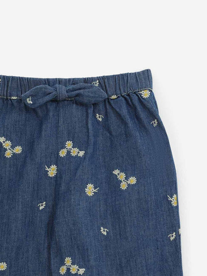 Zimmermann Girls Lucky Denim Harem Pants in Blue