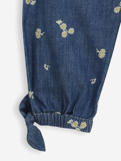 Zimmermann Girls Lucky Denim Harem Pants in Blue