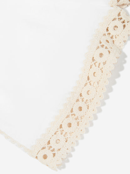 Zimmermann Girls Wylie Trimmed Shorts in Ivory