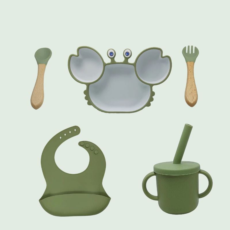 GoofyCub Silicone Baby Plate - Non-Slip Suction Bowl for Toddlers