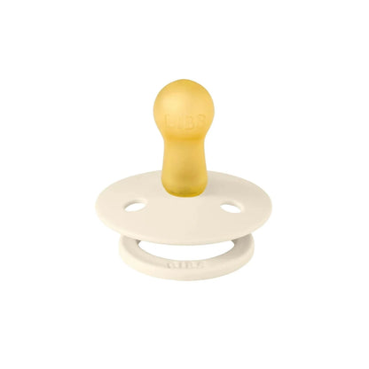 Sucettes en latex BIBS Block 0-6 mois, lot de 2 - Bleu clair et bleu poudré