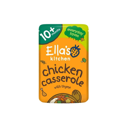 Casserole de poulet et riz bio Ella's Kitchen, gourde de purée pour bébé (10 mois et plus), 190 g