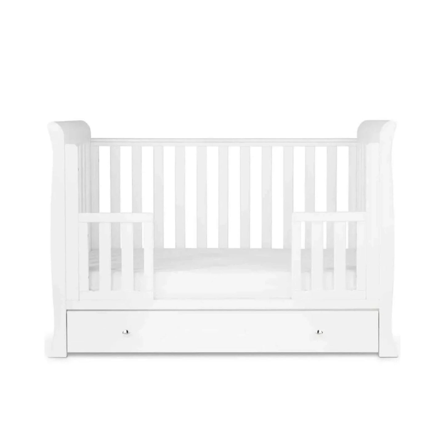 Ickle Bubba Snowdon 4 in 1 Mini 2 Piece Furniture Set White - Fibre Mattress