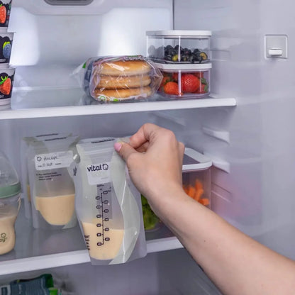 Sachets de conservation de lait maternel Vital Baby Nurture Easy Pour, lot de 30.