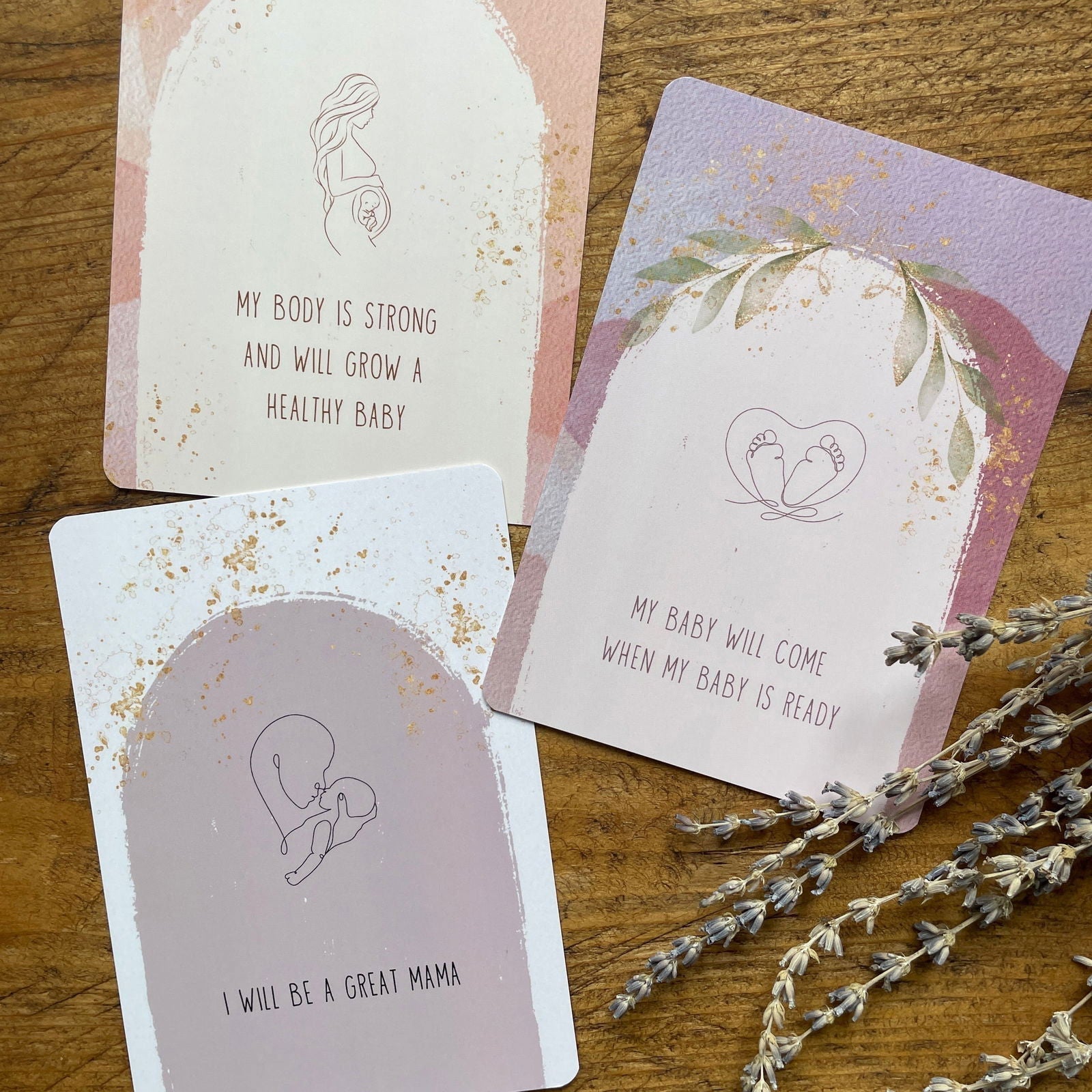 Affirmation Cards for Pregnancy - The Little Hive