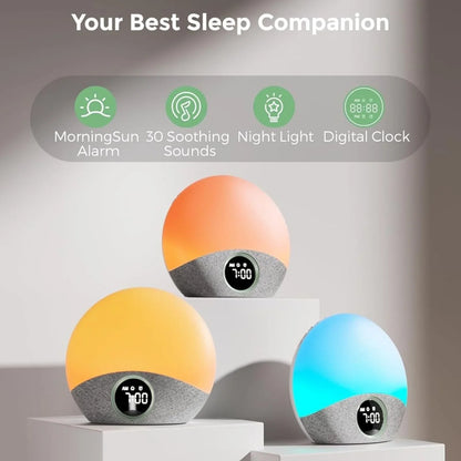 Momcozy Sunrise Echo Sound Machine Nightlight & Alarm Clock