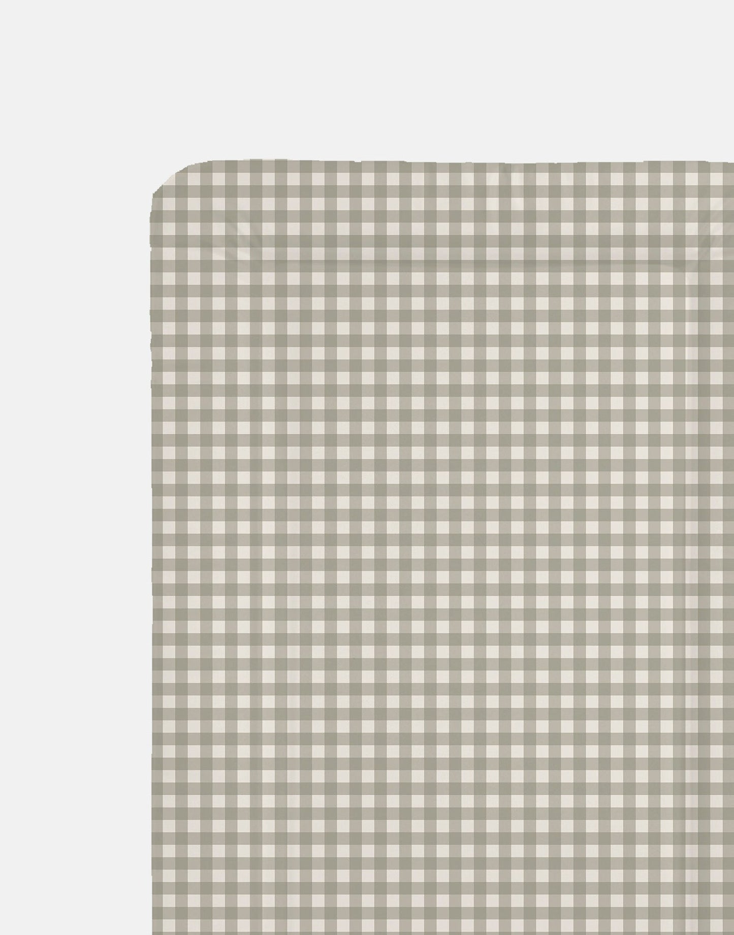 Gingham Sage Table Changing Mat
