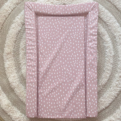 Standard Changing Mat - Dusky Pink Spots Print