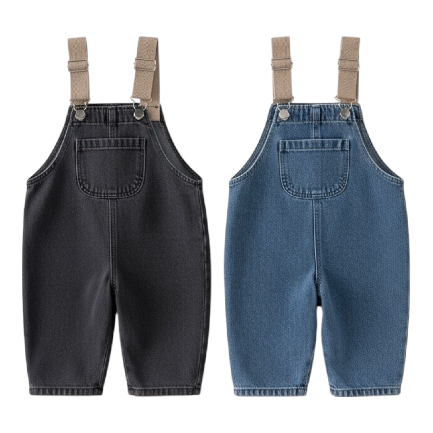 Baby Denim Dungarees - The Little Hive