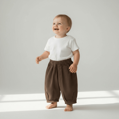 Balloon Cotton Trousers - The Little Hive