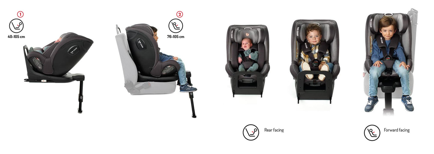 Be Cool Fit 360 Rotating i-Size Car Seat 40–105cm, 0 -4 Years
