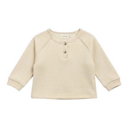 Beige Thick Long Sleeve Top - The Little Hive