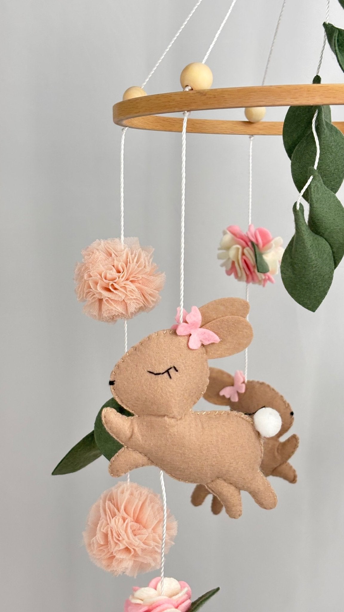 Blossom Bunny Cot Mobile - The Little Hive