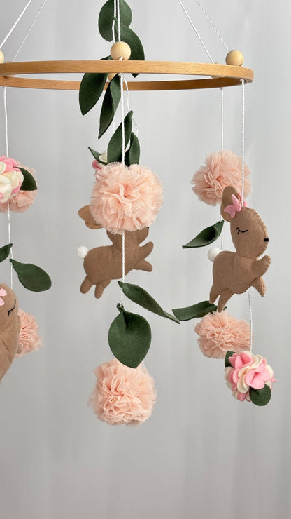 Blossom Bunny Cot Mobile - The Little Hive