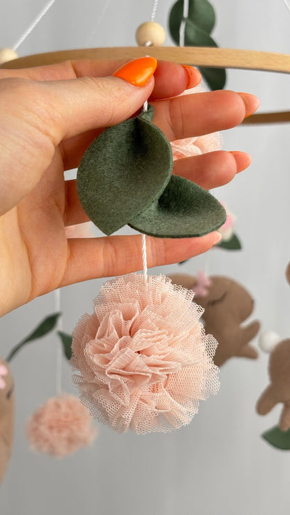 Blossom Bunny Cot Mobile - The Little Hive