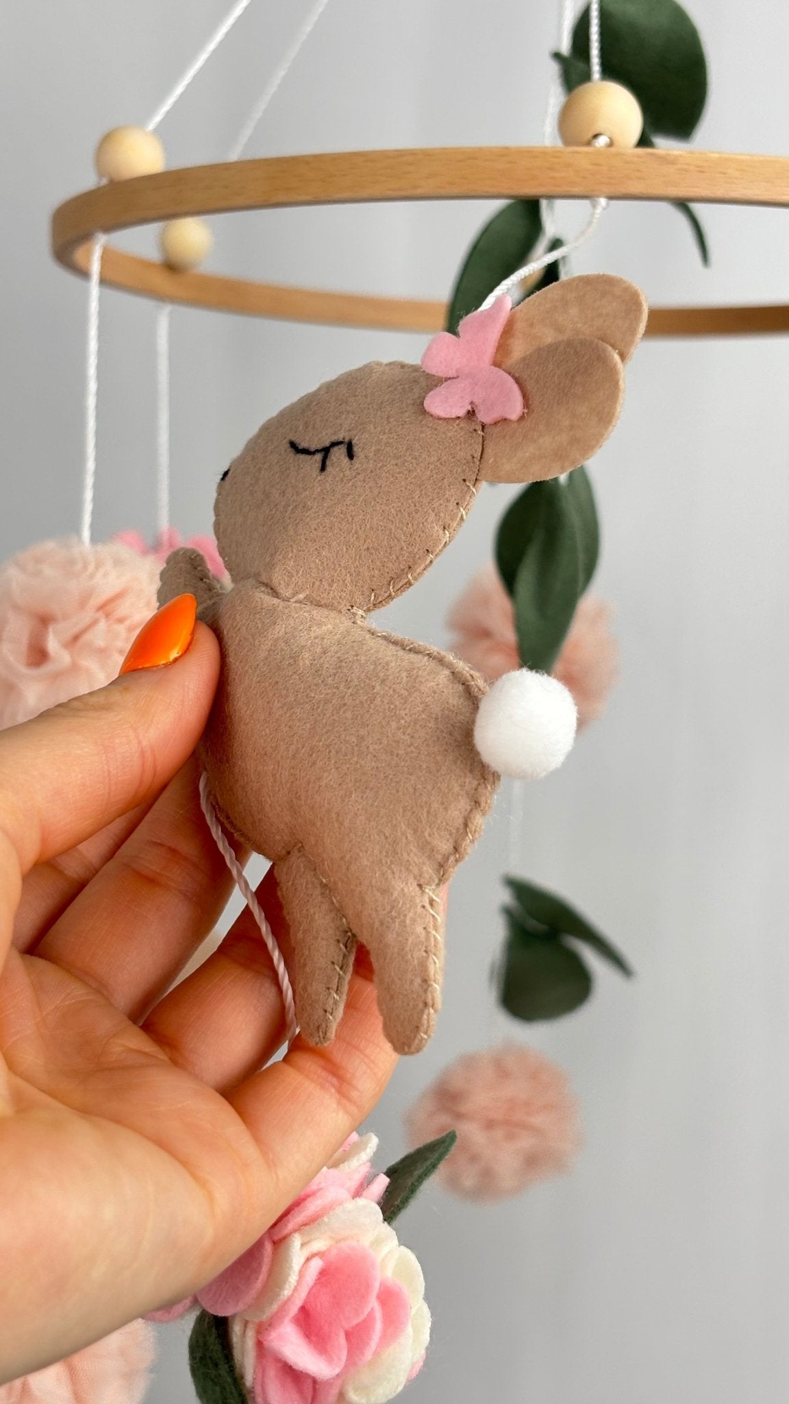 Blossom Bunny Cot Mobile - The Little Hive