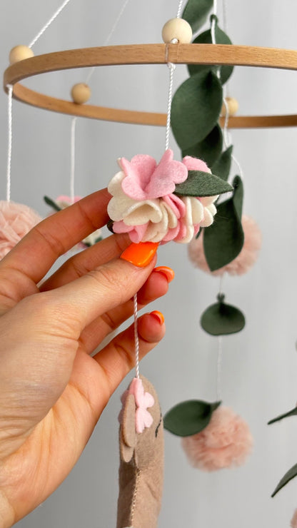 Blossom Bunny Cot Mobile - The Little Hive