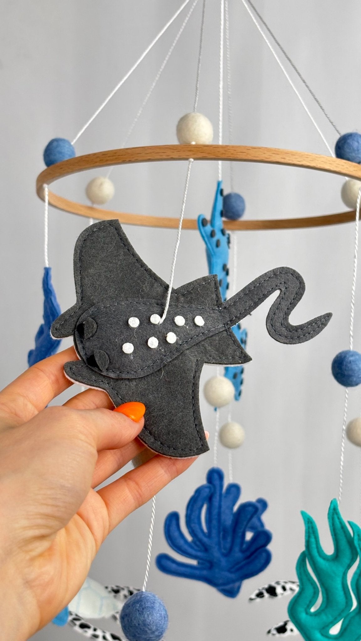 Blue Sea Cot Mobile - The Little Hive