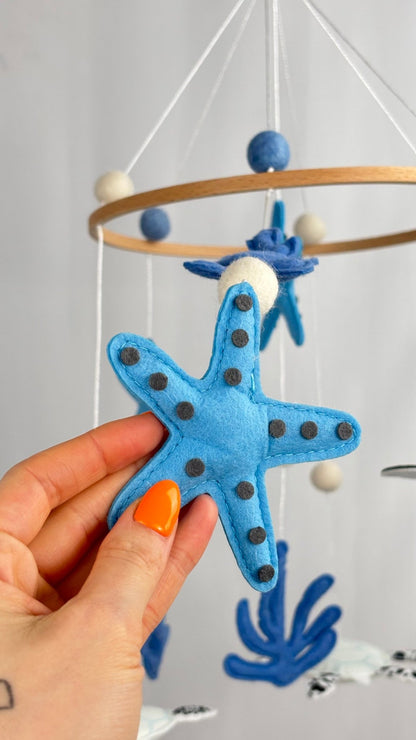 Blue Sea Cot Mobile - The Little Hive