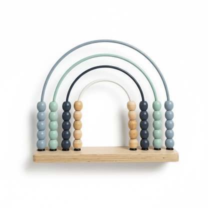 Blue Wooden Abacus Beads Toy - The Little Hive