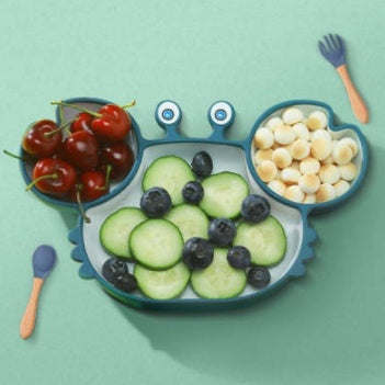 GoofyCub Silicone Baby Plate - Non-Slip Suction Bowl for Toddlers