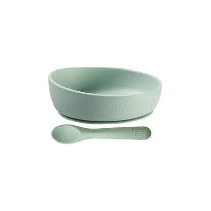 Vital Baby Nourish Silicone Suction Bowl Set - Crushed Mint