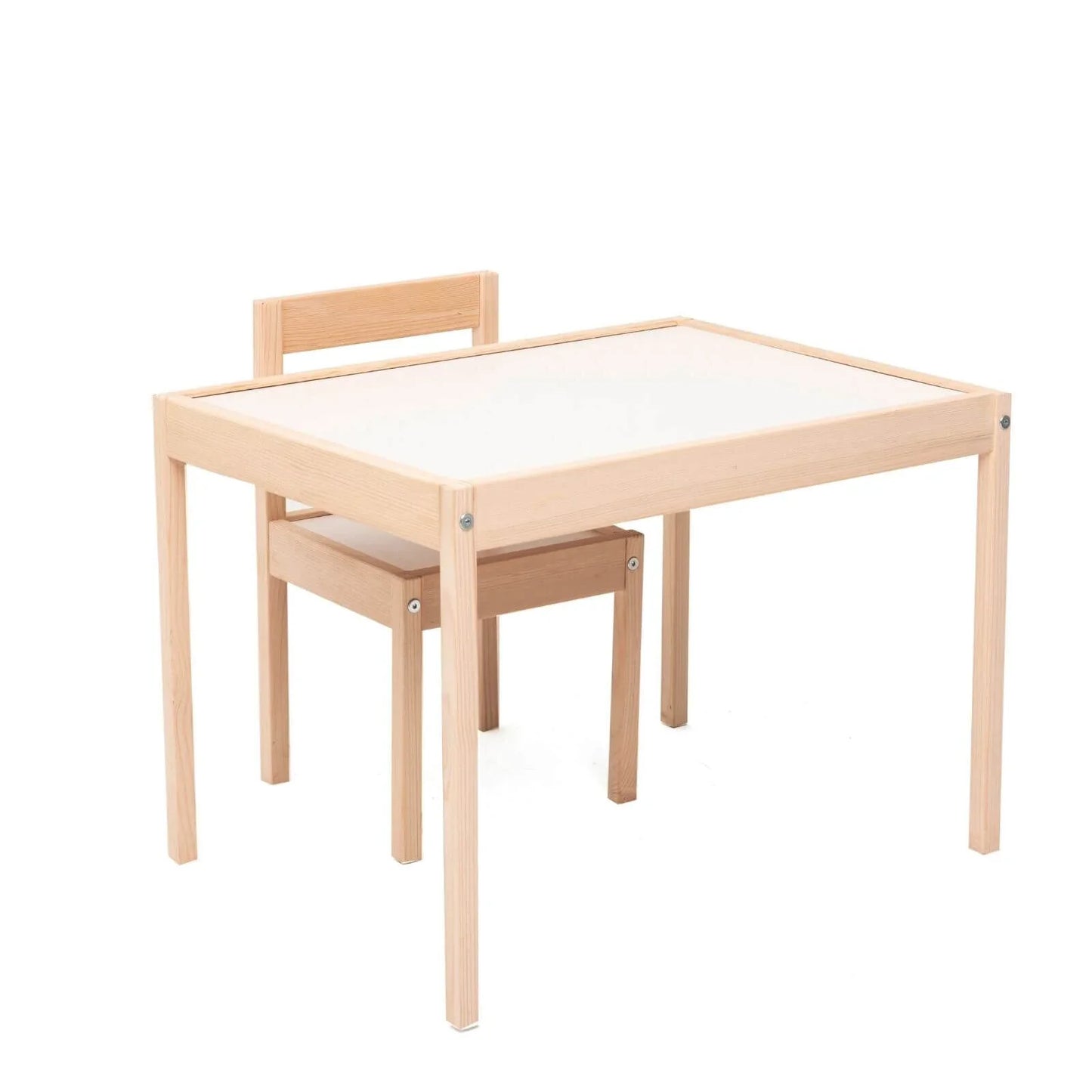 Ensemble table et chaise en bois Montessori pour bébé