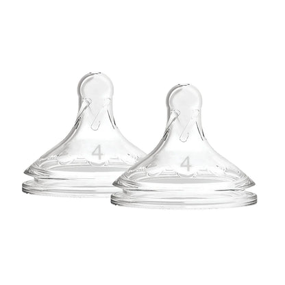 Tétines pour biberon Dr. Brown's Options+, niveau 4, col large, 9 mois et plus, lot de 2