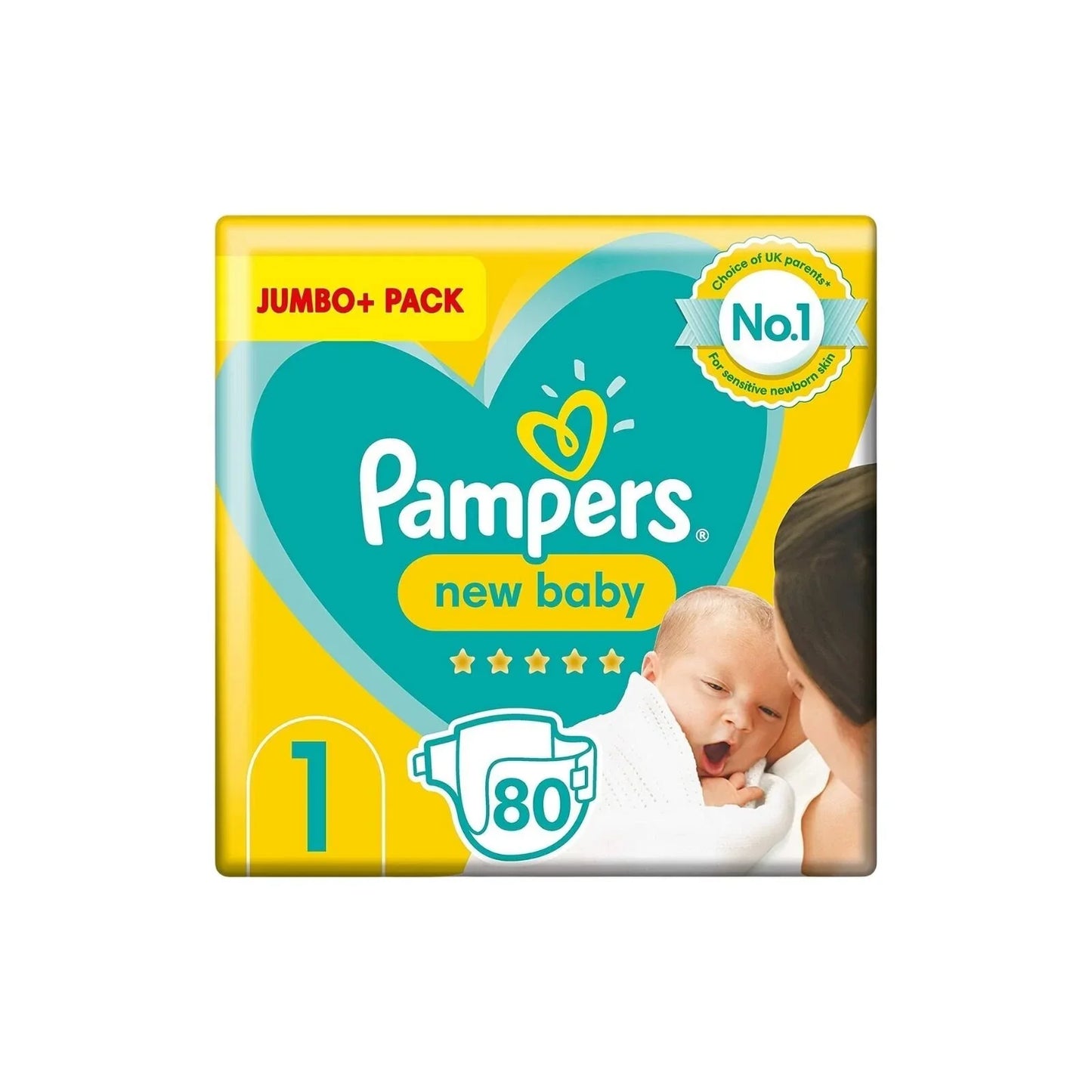 Pampers Nouveau-né Taille 1, paquet géant - 80 couches